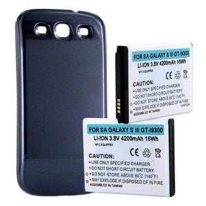 Samsung Galaxy S3 Extended Battery with NFC & Silver Cover - 3500mAh High Capacity for Long-Lasting Power | Perfect for Travel, Business & Heavy Users