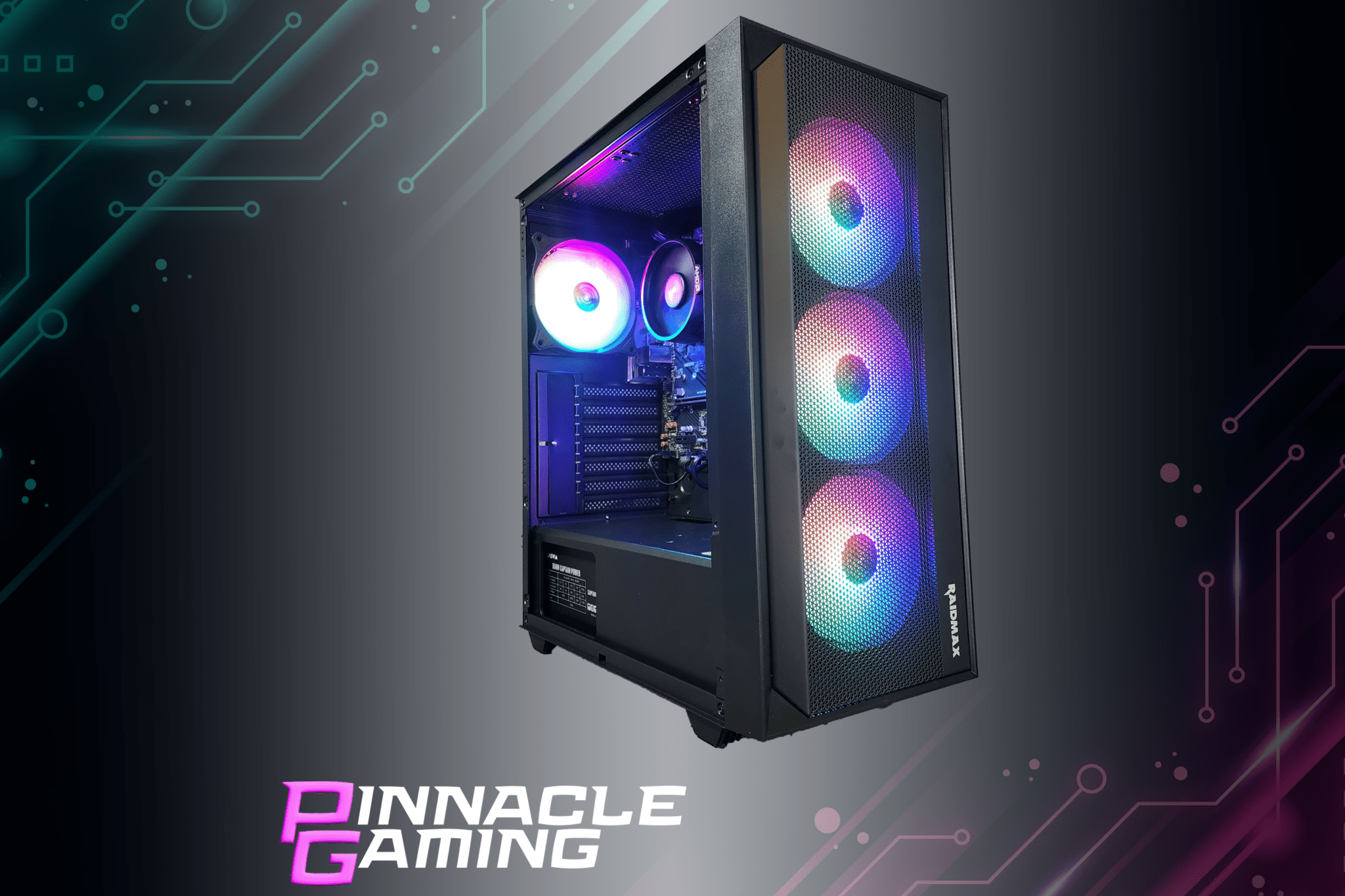 Custom Gaming PC with AMD Ryzen 5 8500G Processor, 1TB NVMe SSD, 16GB DDR5 RAM & Radeon 740M Graphics | WiFi 6 Ready | Perfect for 4K Gaming, Streaming & Content Creation