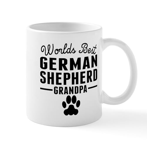 White - Worlds Best German Shepherd Grandpa Mugs