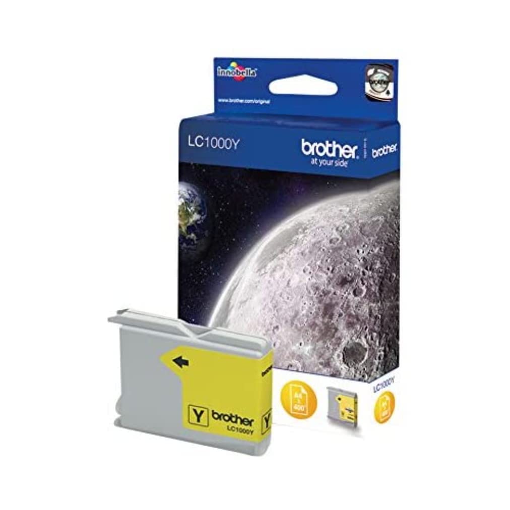 Brother LC1000Y LC-1000 Yellow Ink Cartridge - Compatible with Brother Printers - High-Quality Replacement for LC1000 & LC 1000 - Perfect for Home, Office & School Printing Needs