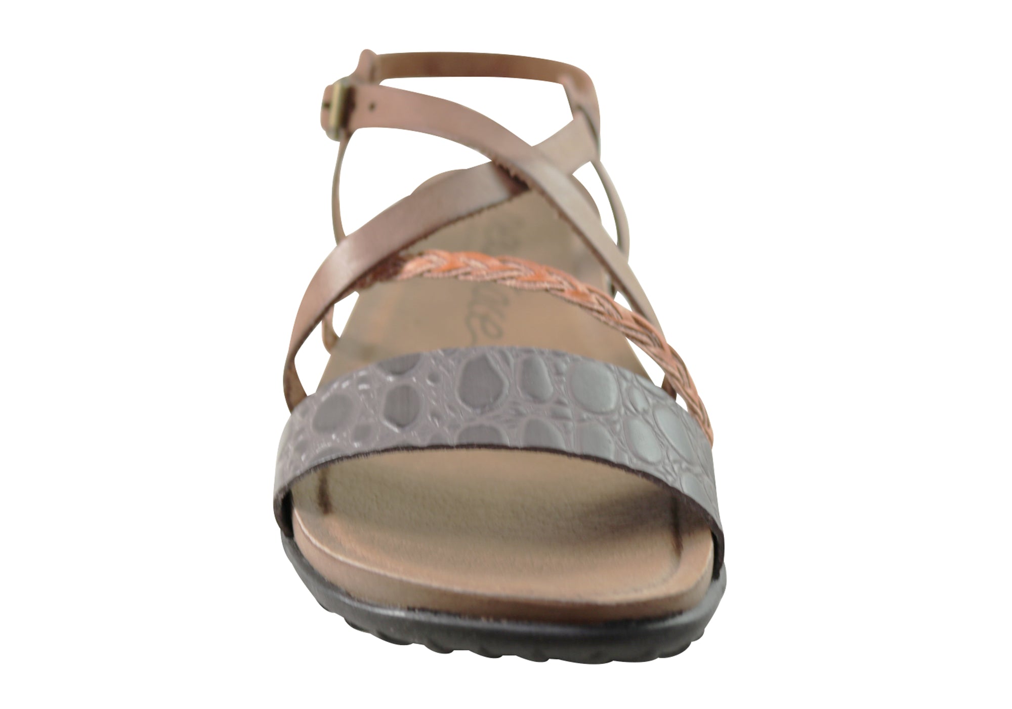 Laurina Women's Comfortable Leather Sandals - Handmade in Brazil - Casual Summer Walking Shoes for Beach, Travel & Everyday Wear