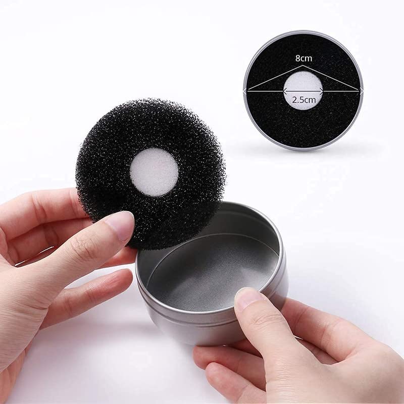 Aishu Professional Makeup Brush Cleaner & Color Removal Sponge (1 Pack, Black) - Deep Cleansing for Brushes & Beauty Blenders - Perfect for Home & Salon Use