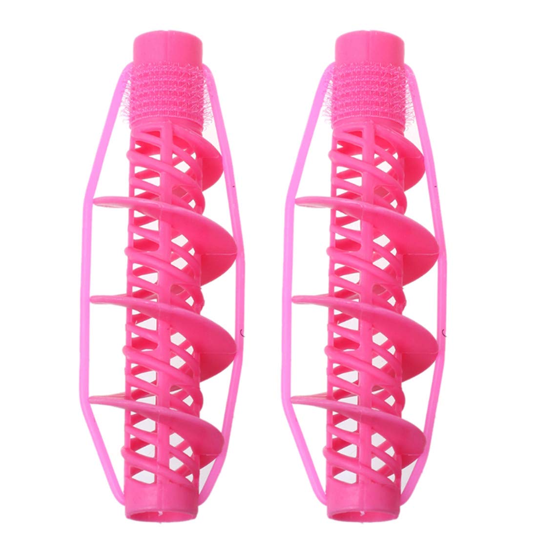 4Pcs Hair Rollers for Women & Girls - No Heat No Clip Spiral Curling DIY Tool, Salon Hairdressing Styling Rods for Soft Natural Curls - Perfect for Home Use, Parties & Special Occasions