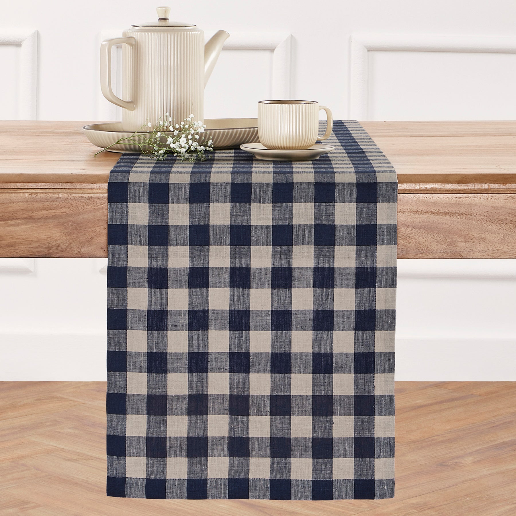 Navy and Natural - Morgan Check