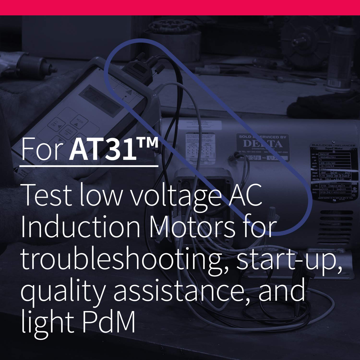 ALL-TEST PRO 31 & Motor Genie Battery Charger - 115V/230V Universal Power Supply for Deenergized Motor Circuit Analysis Testing | Perfect for Industrial Maintenance & Electrical Diagnostics