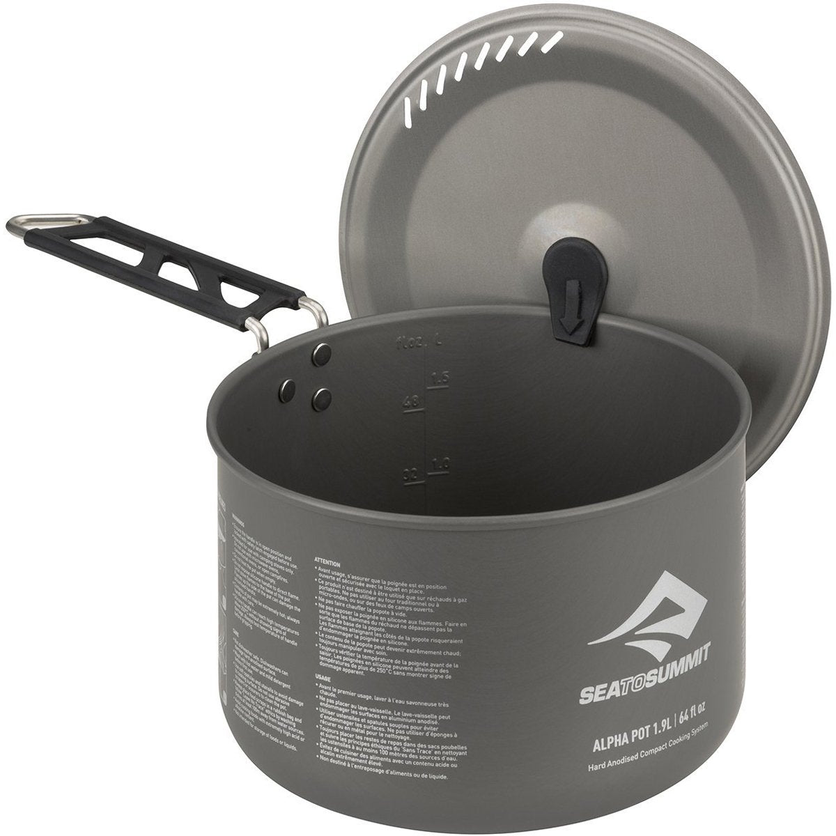Alpha Pot 1.9L - Premium Stainless Steel Cooking Pot with Lid for Kitchen, Camping & Outdoor Cooking | Perfect for Boiling, Stewing & Serving Soups