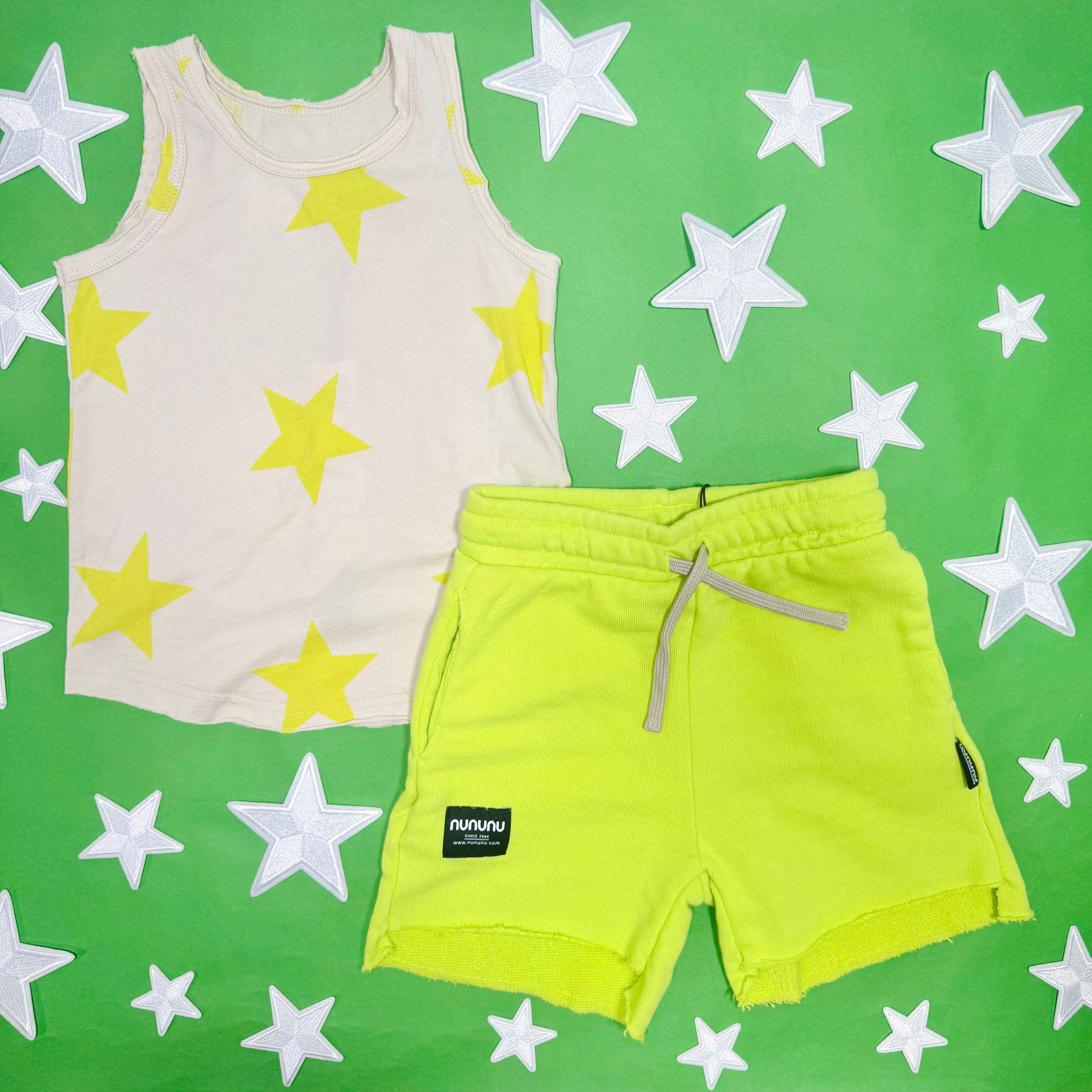 Hot Lime Unbalanced Shorts - Trendy High-Waisted Workout Shorts for Women | Gym, Running, Yoga & Lounge Wear