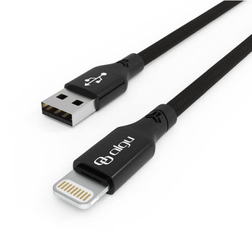 ALGU Lightning to USB-A Cable 3.0A Fast Charging & Data Sync Cord for iPhone 12/11/X/8/7/6/SE - 3.3ft Durable Apple MFi Certified Charger for Home, Office & Travel