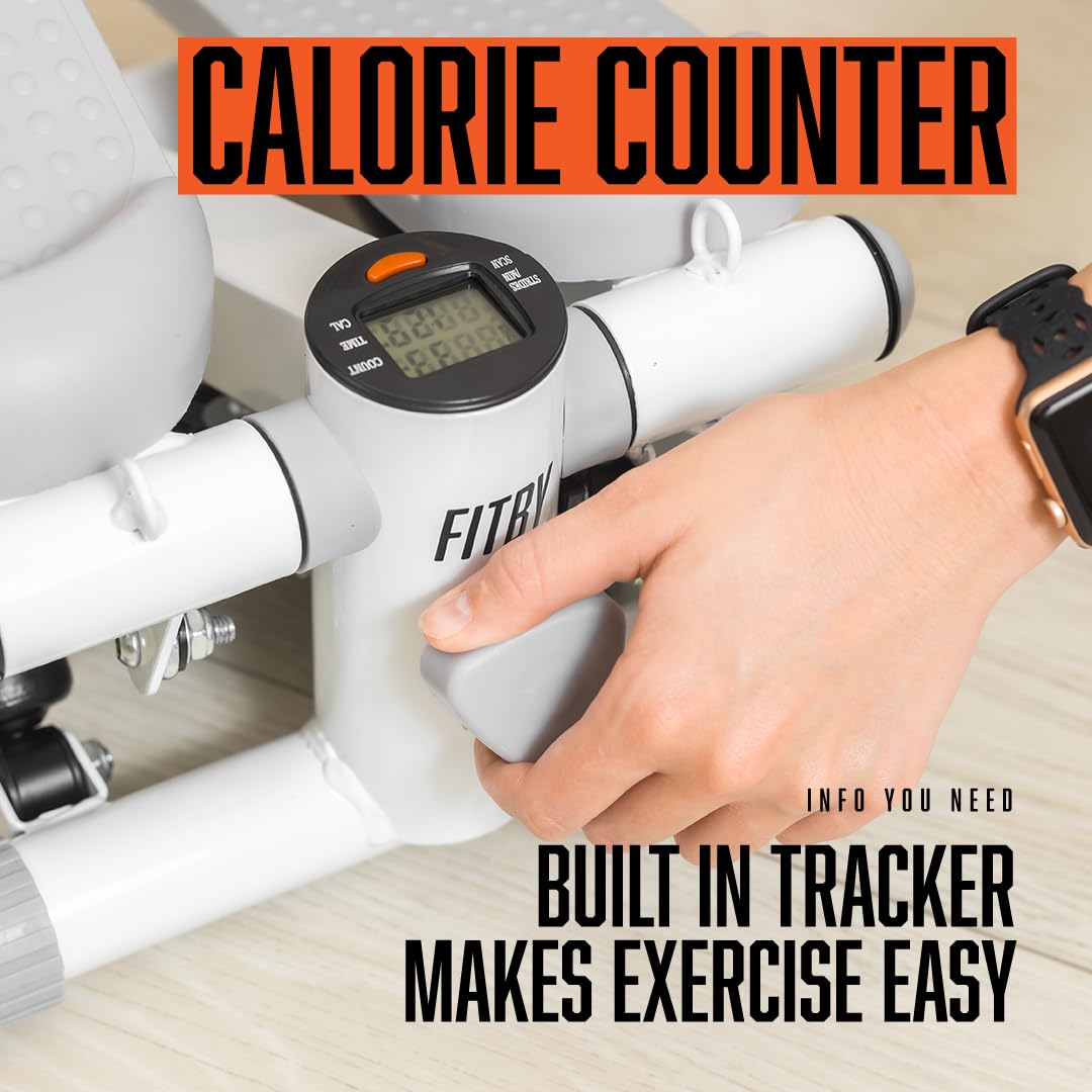 Portable Fitness Stepper for Home Workouts - Adjustable Resistance Exercise Equipment for Cardio, Leg & Core Training - Perfect for Home Gym, Office & Small Spaces