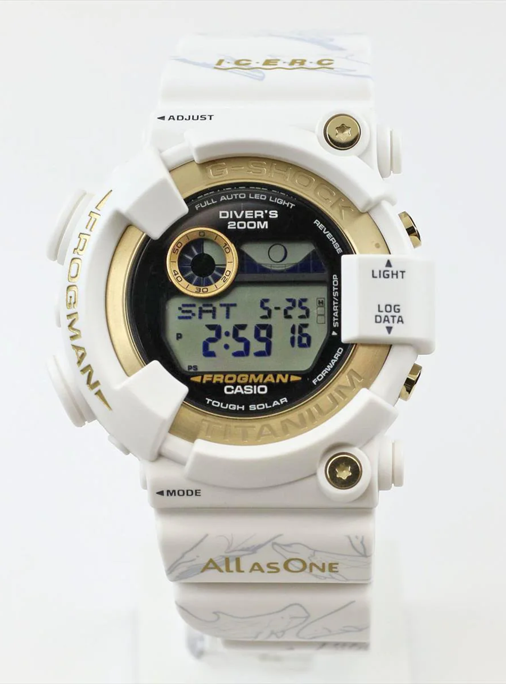 CASIO G-Shock Master of G Sea Frogman 30th Anniversary ICERC Japan Collaboration Watch GW-8201K-7JR - Made in Japan, Waterproof, Shock Resistant - Perfect for Diving, Outdoor Adventures & Sports Enthusiasts