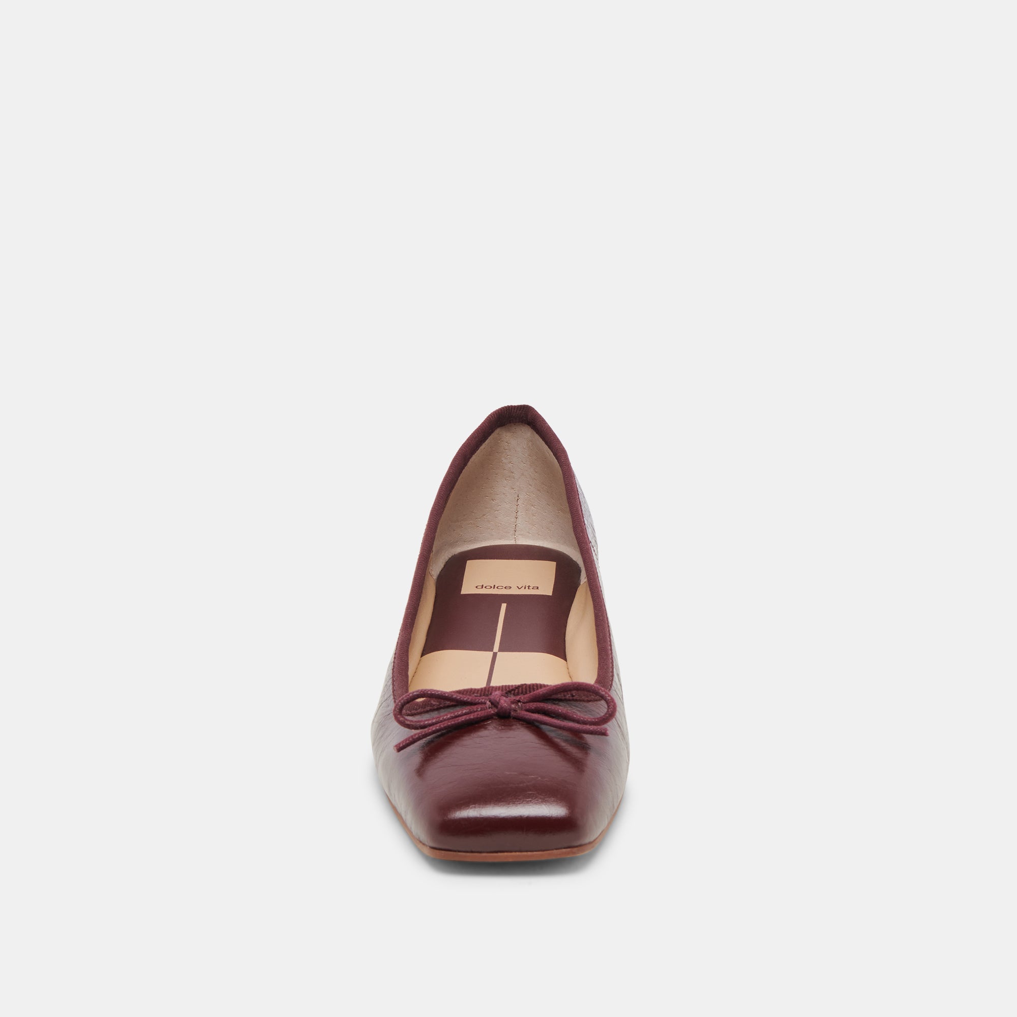 ANISA Ballet Flats for Women - Cranberry Crinkle Patent Leather Comfortable Slip-On Shoes - Perfect for Work, Office, and Casual Wear