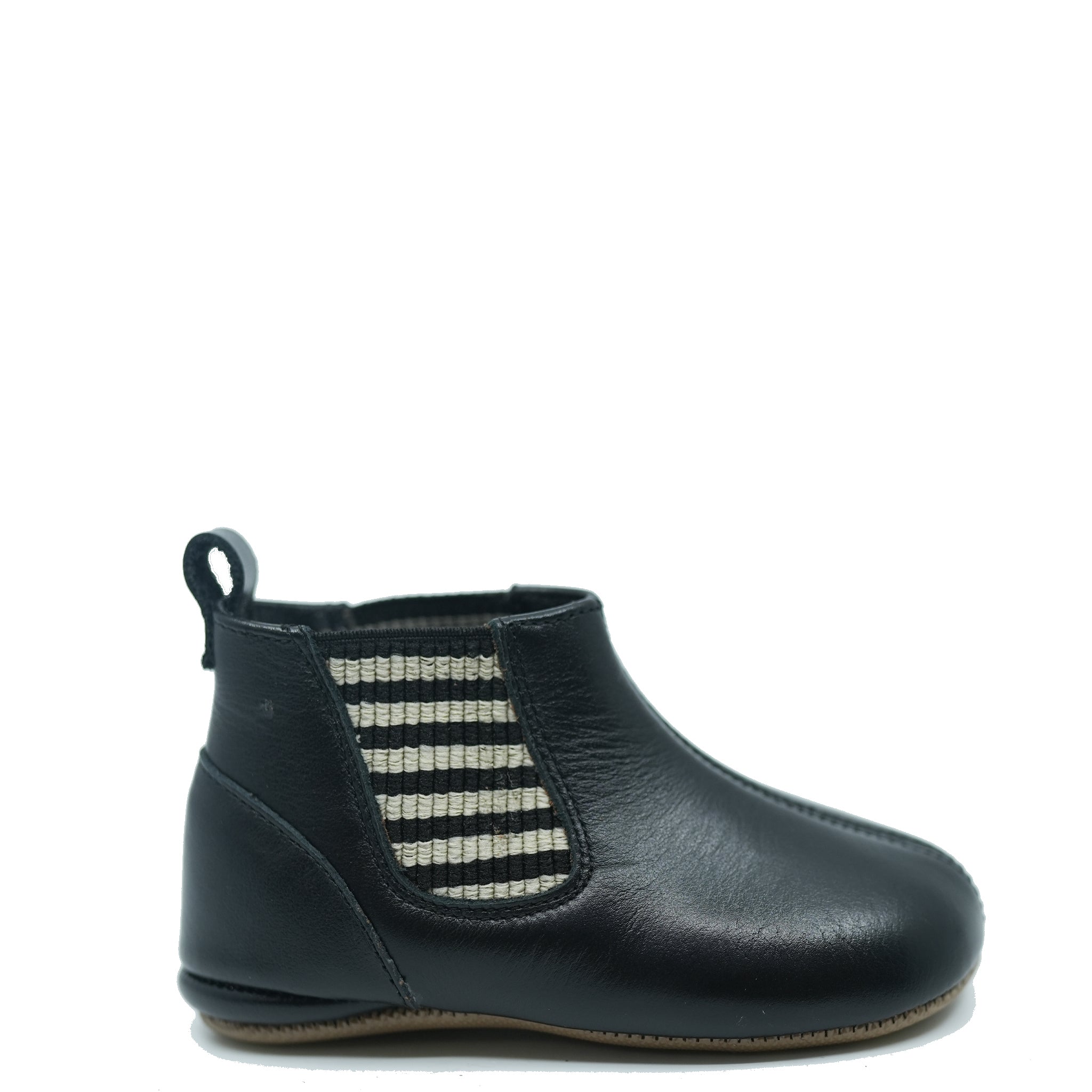 Pepe Black Leather Elastic Bootie - Stylish & Comfortable Women's Ankle Boots for Fall & Winter | Perfect for Casual Outfits, Work & Date Nights