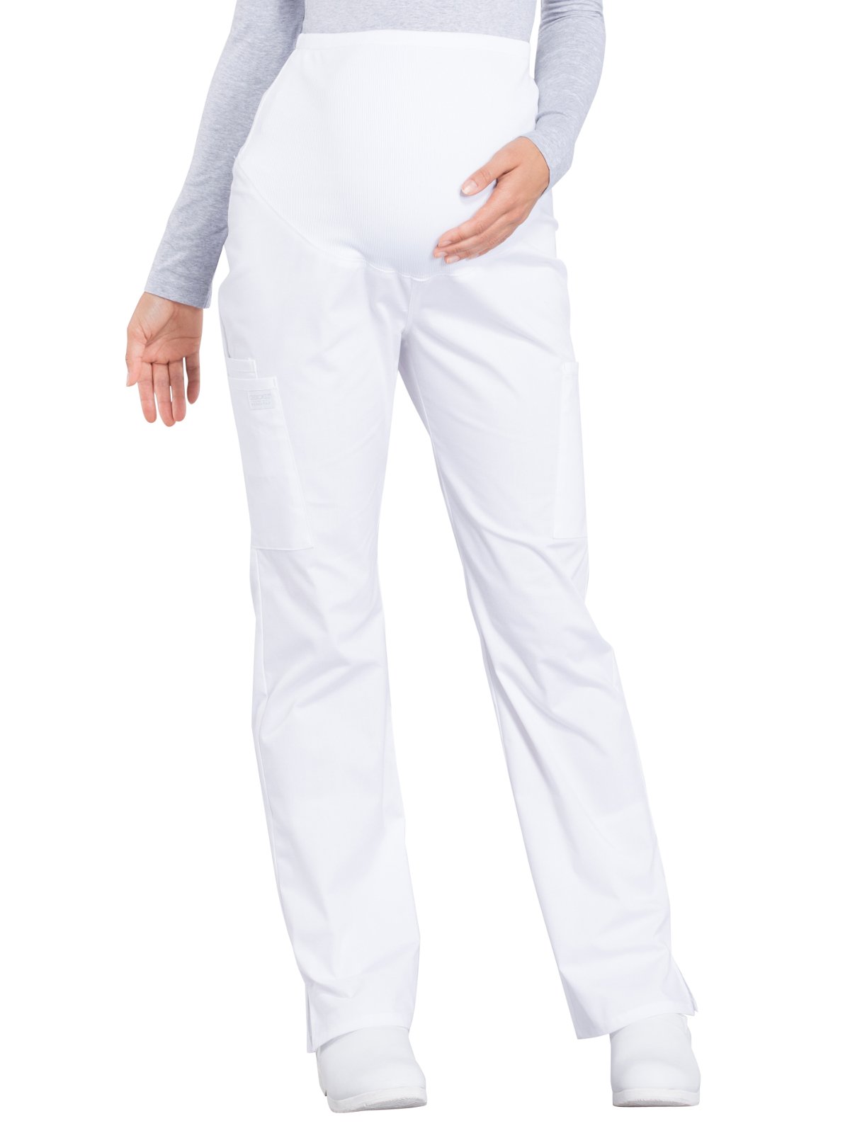 Cherokee Women's Scrubs Pants - Professional Medical Workwear for Nurses & Healthcare Workers - Maternity Straight Leg WW220 - Comfortable for Long Shifts & Hospital Duty