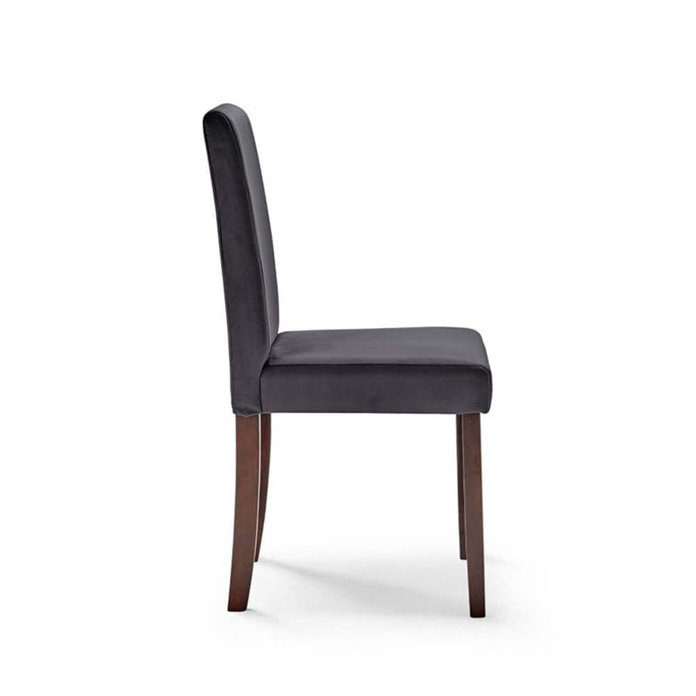 Modway Prosper Upholstered Velvet Dining Chairs Set of 2 - Modern Gray Velvet Side Chairs for Dining Room, Kitchen, Breakfast Nook & Home Decor