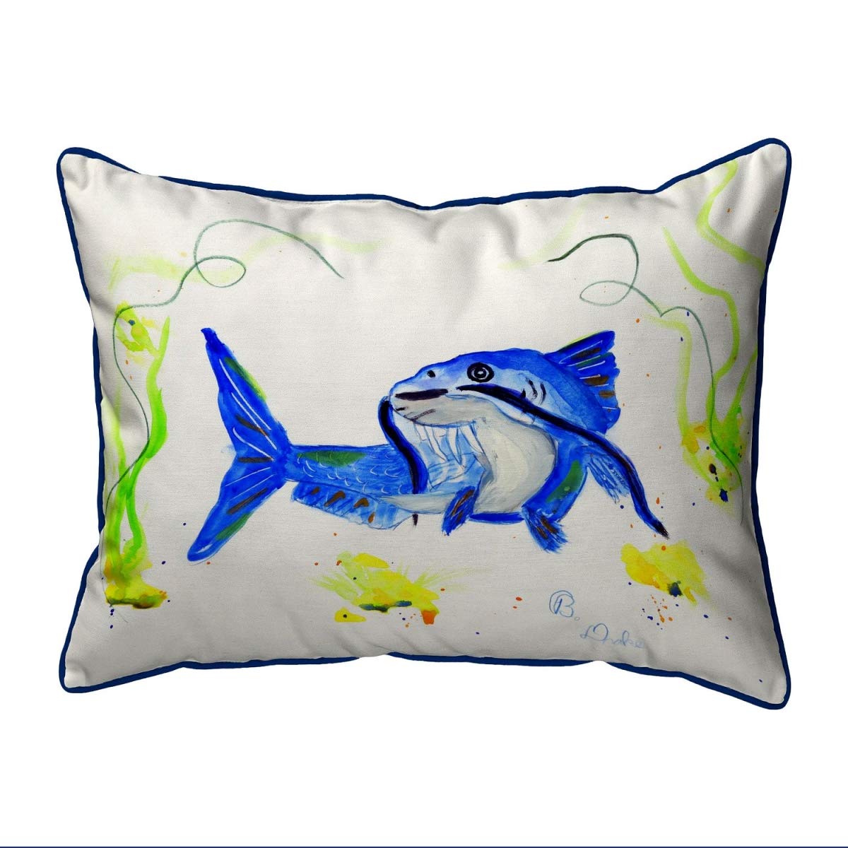 Betsy Drake SN741 Decorative Throw Pillow 11x14 Inches - Soft Multi-Color Cushion for Sofa, Bed, Living Room & Home Decor
