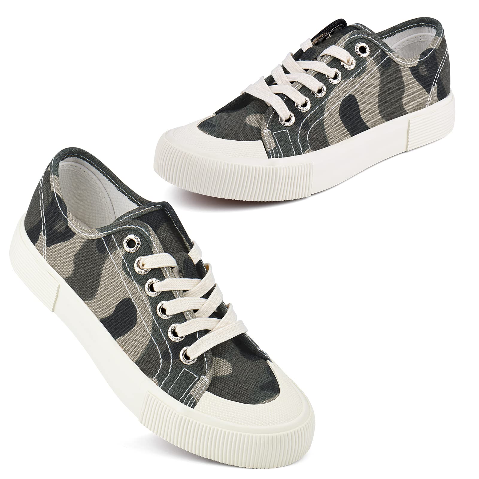 JENN ARDOR Women's Low Top Fashion Sneakers - Non-Slip Classic Canvas Shoes for Women | Casual Walking, Running, Gym & Everyday Wear