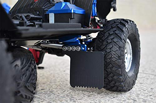 1/10 Scale RC Mud Flaps for Axial SCX10 III Jeep Wrangler AXi03007 & Gladiator AXi03006 - 50pc Red Set - Off-Road Crawler Accessories for Realistic Jeep Simulation