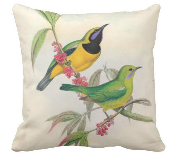 Birds & Blooms Collection - Beautiful Bird & Flower Themed Home Decor for Living Room, Bedroom & Garden | Perfect for Nature Lovers & Spring Decorating