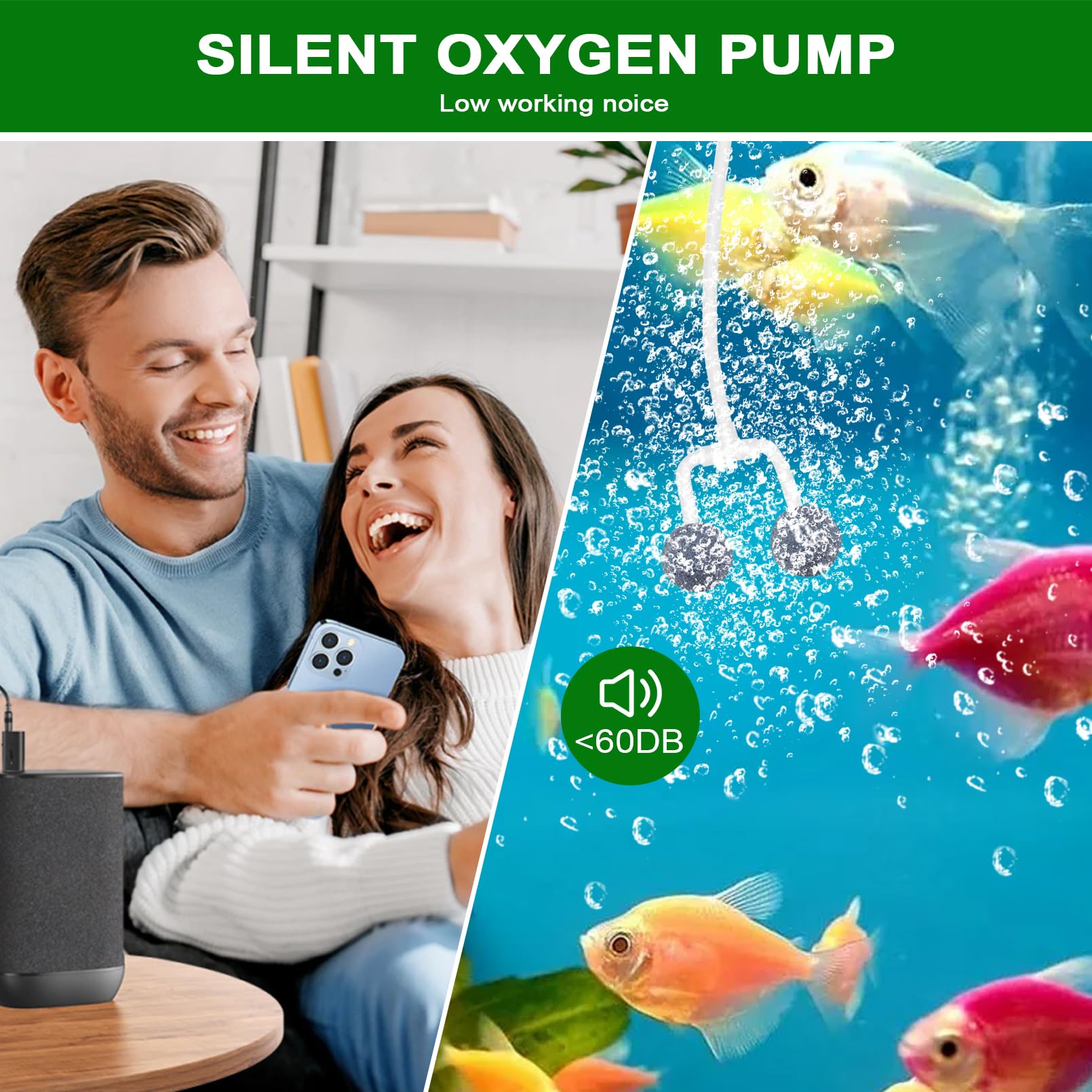 Solar Powered Pond Aerator Pump - 3 Timer Modes (18H/36H/72H) & Bubble Regulator - 4W 2200mAh Outdoor Oxygenator for Small Fish Ponds, Stock Tanks, Aquariums & Hydroponics - Perfect for Garden Water Features & Backyard Ponds