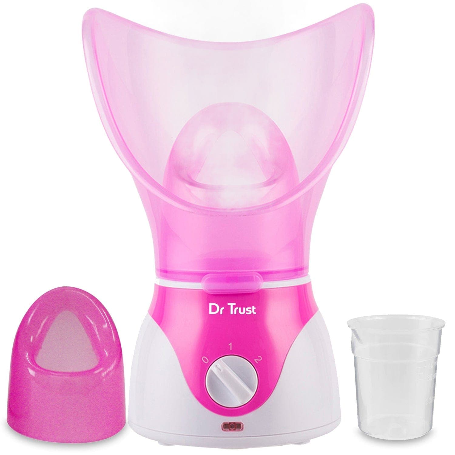 Dr Trust USA Home Spa Facial Steamer - Pink 901 | Professional Skin Care Device for Hydration & Relaxation | Perfect for At-Home Spa Days & Skincare Routines