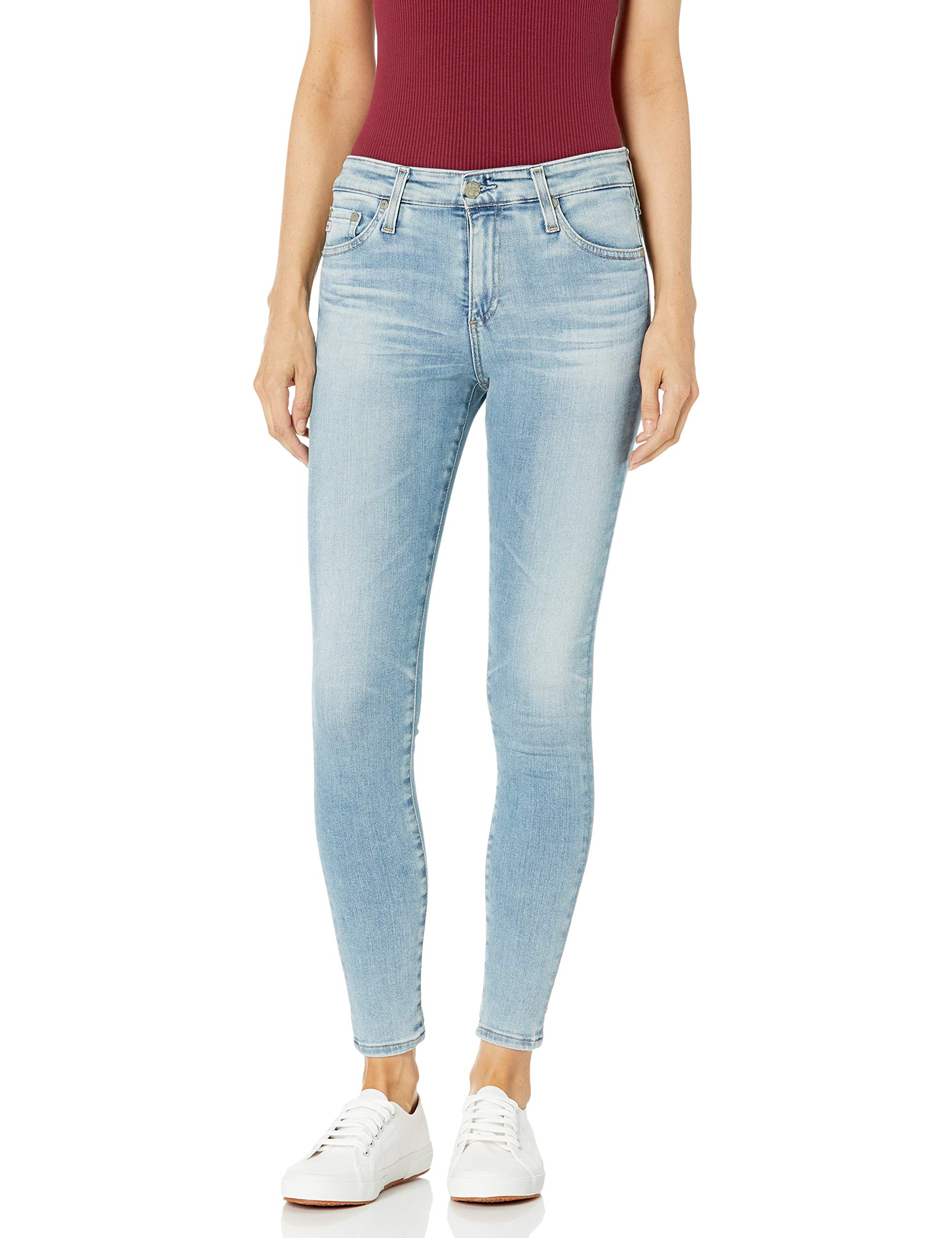 AG Adriano Goldschmied Women's Farrah High-Rise Skinny Jeans - Stretch Denim Pants for Casual Wear & Night Out