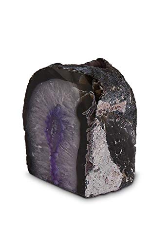 Amethyst Mini Urn for Ashes with Candle Holder - Purple Cremation Memorial Keepsake | Perfect for Home Memorials, Altars & Remembrance Ceremonies