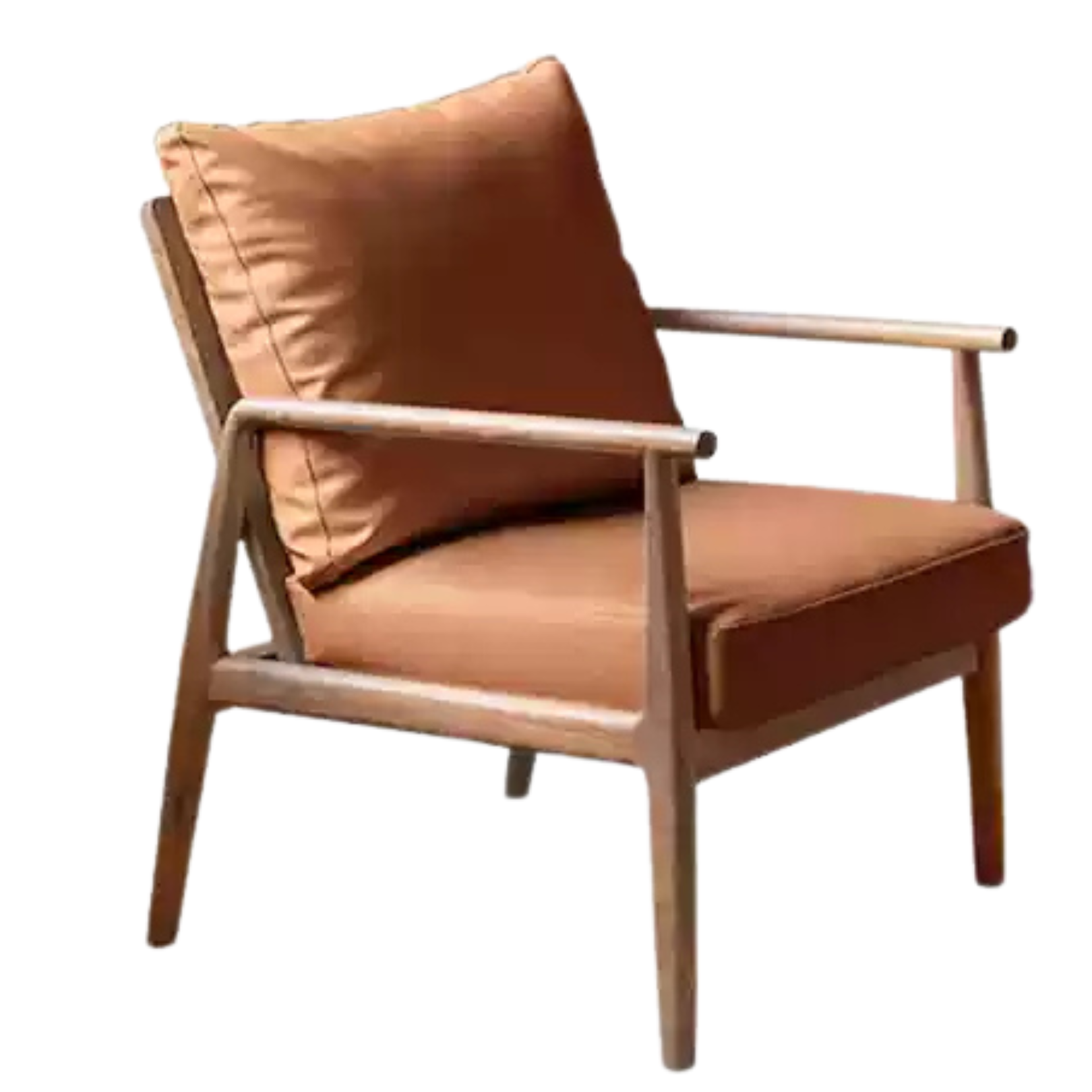 25.5x29.9x35.4 inch / 65x76x90xcm / walnut color / Ash chair leather brown Pre-sale