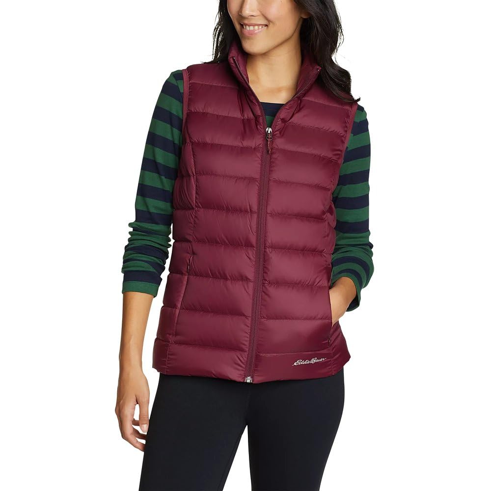 Eddie Bauer Women's CirrusLite Down Vest - Lightweight Packable Puffer Vest for Outdoor Hiking, Camping & Travel | Warm Winter Insulation Layer
