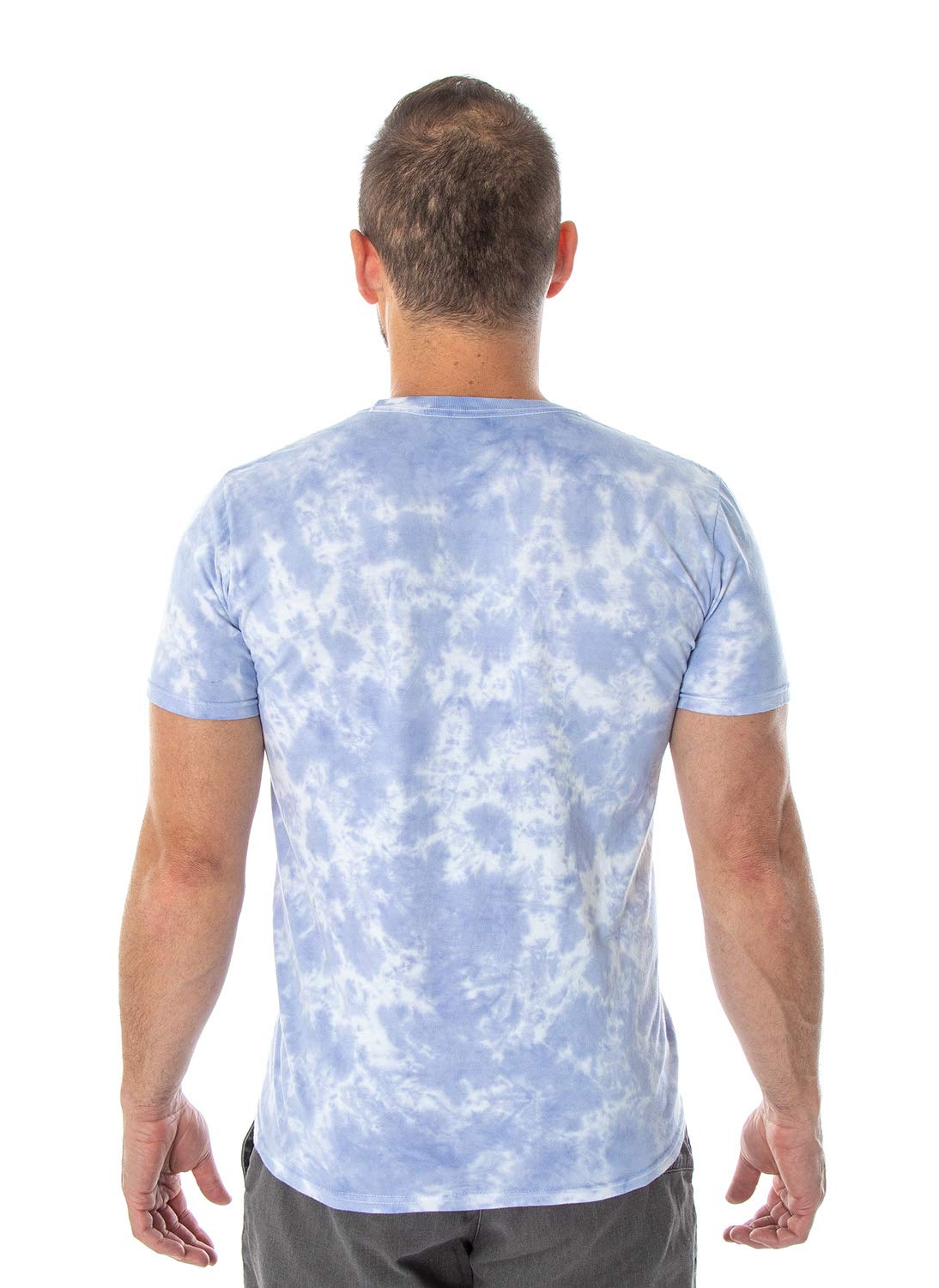 SpongeBob SquarePants Men's Graphic T-Shirt - Jump For Joy Bleach Wash Design - Soft Cotton Tee for Casual Wear, Cosplay & Cartoon Lovers
