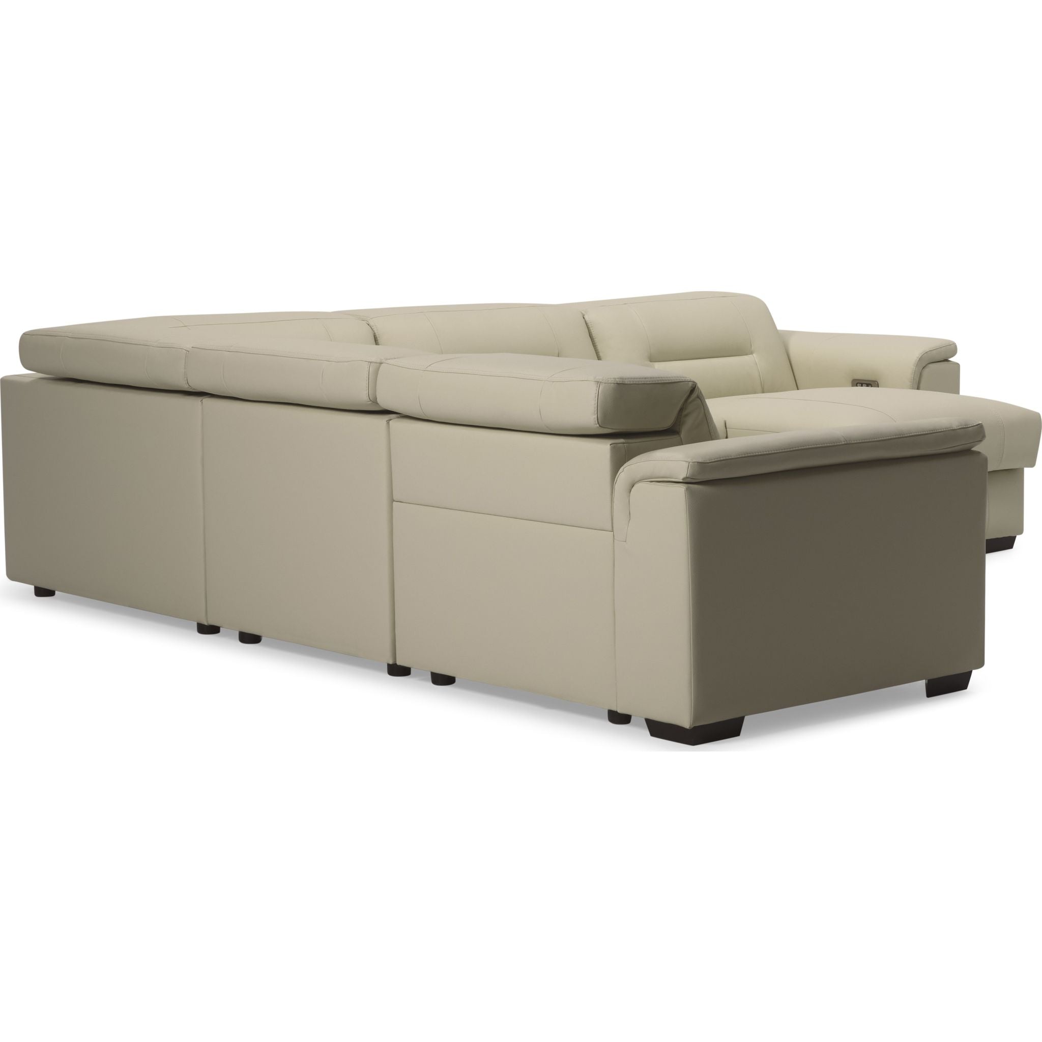 5-Piece Basil Sectional Sofa Set - Modern L-Shaped Couch for Living Room, Family Room & Home Theater