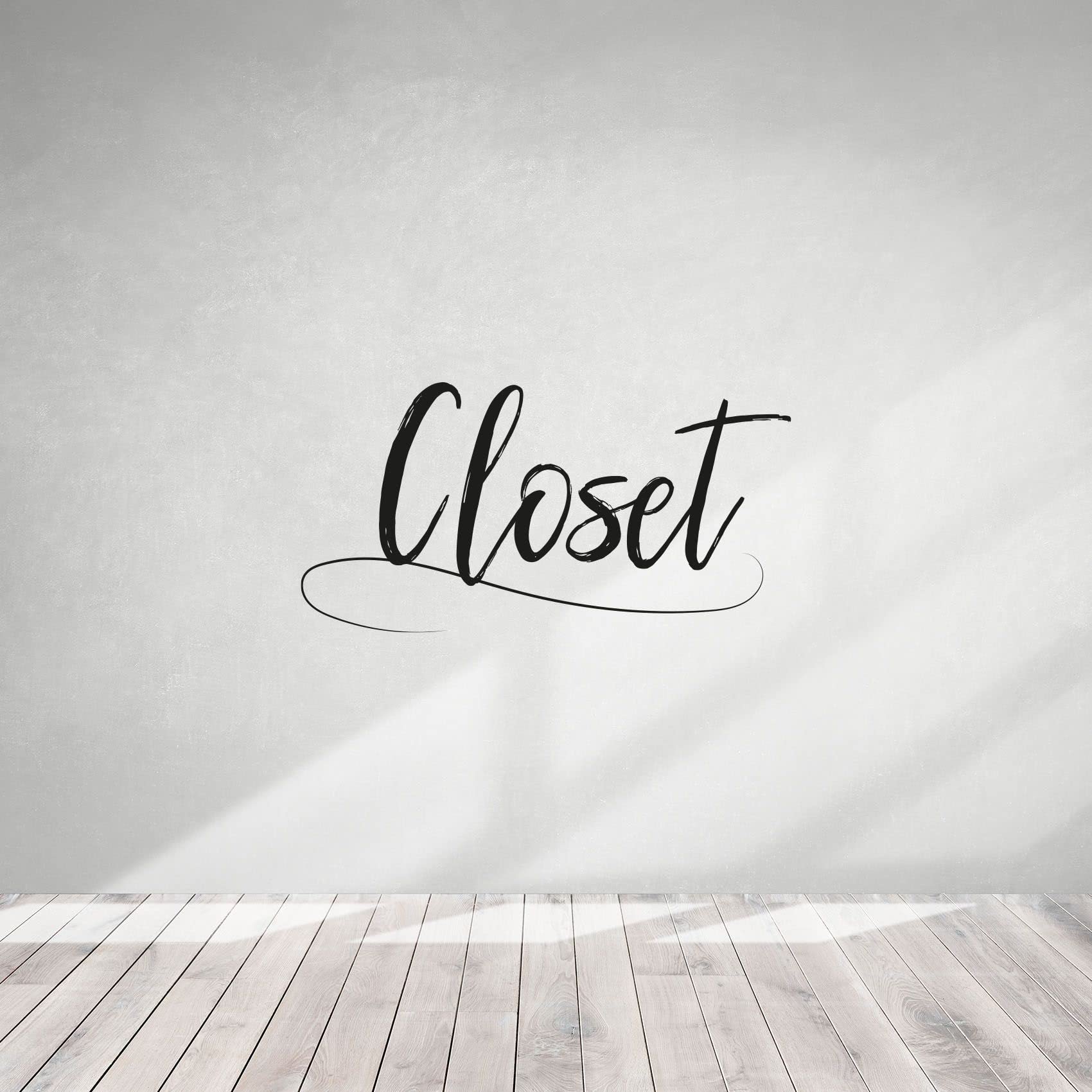 12x30 Inch Vinyl Wall Art Decal - Shoe Closet Storage Organizer, Dresser & Wardrobe Cabinet Label for Home Dressing Room - Perfect for Bedroom, Walk-in Closet & Nursery Organization