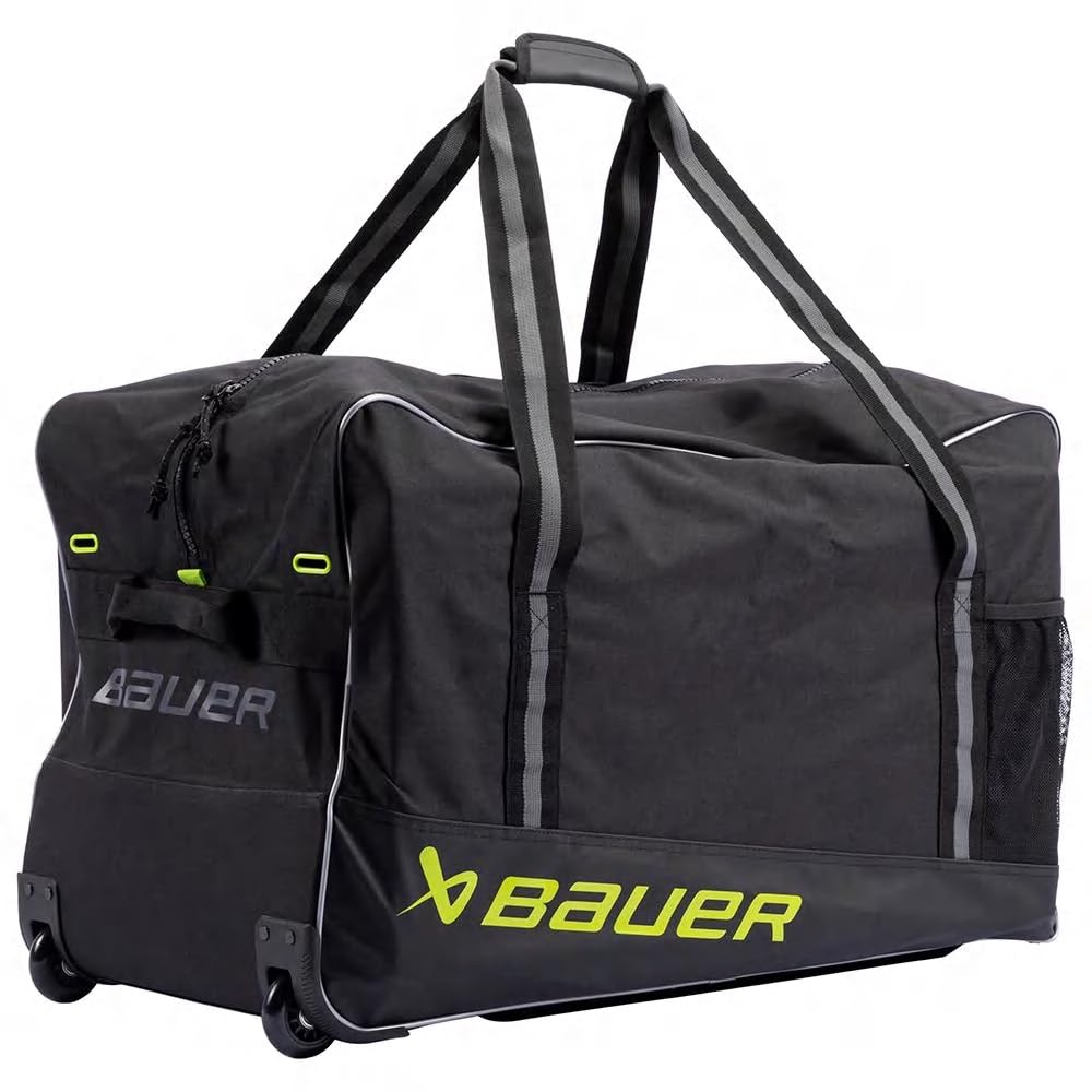 Bauer Hockey Core Wheel Bag 2024 - Durable Hockey Equipment Bag with Wheels for Easy Transport - Perfect for Ice Hockey Players, Travel & Game Days