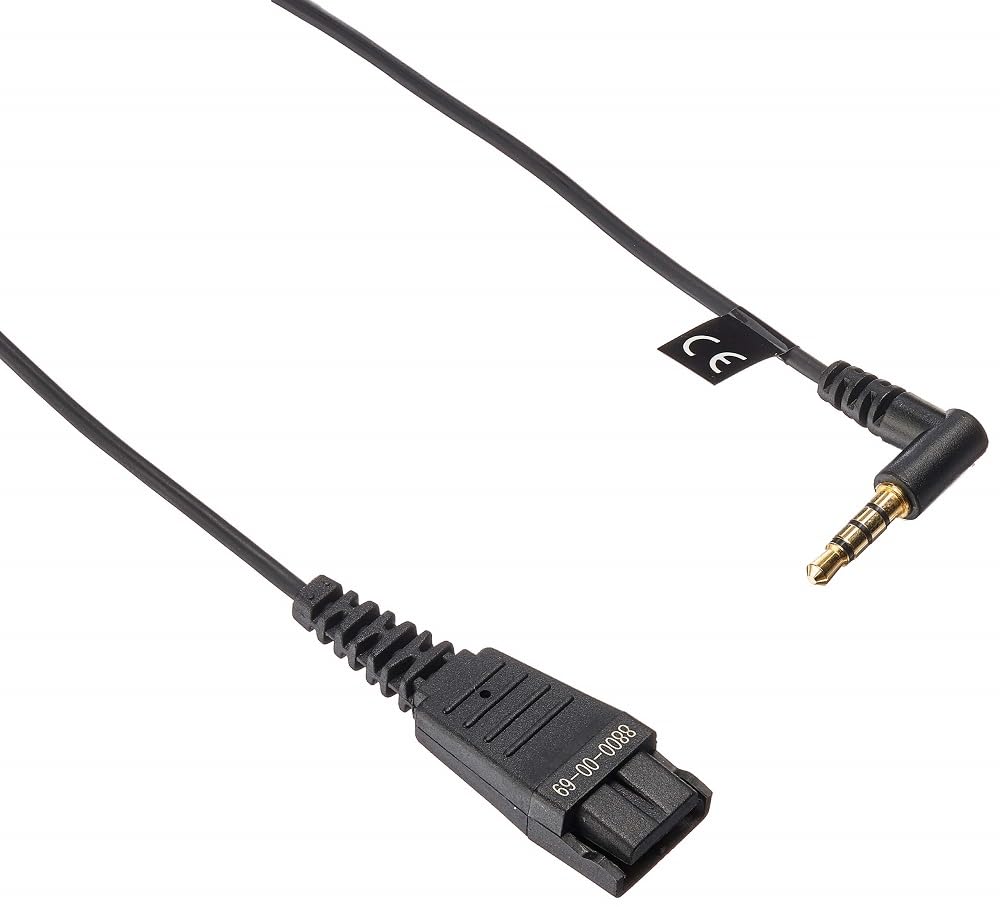 Jabra Standard Headset Cable (8800-00-69) - High-Quality Replacement Headset Cord for Office, Call Center & Remote Work