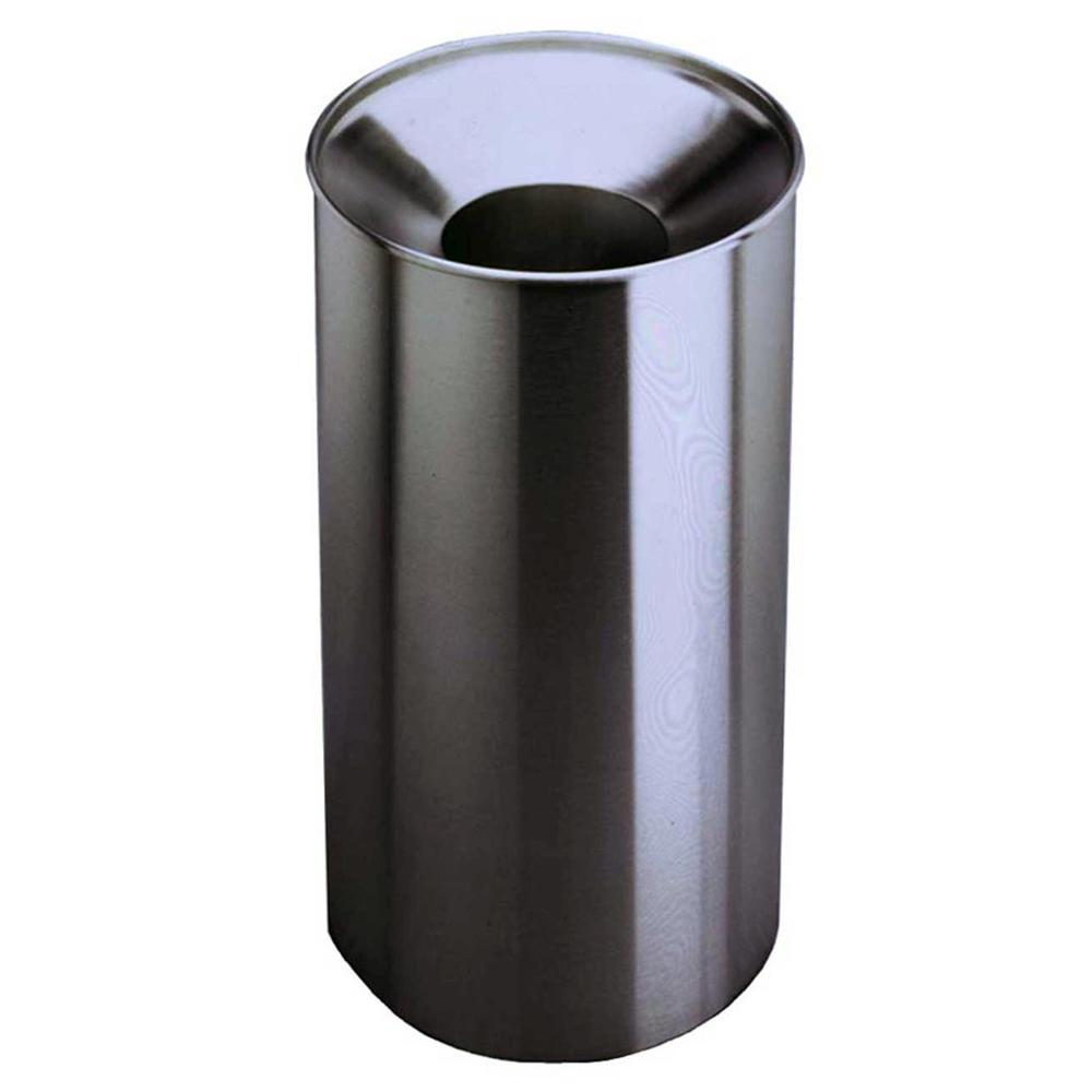 Bobrick B2400 33 Gallon Freestanding Waste Receptacle - Durable Satin Stainless Steel Trash Can for Commercial & Office Use