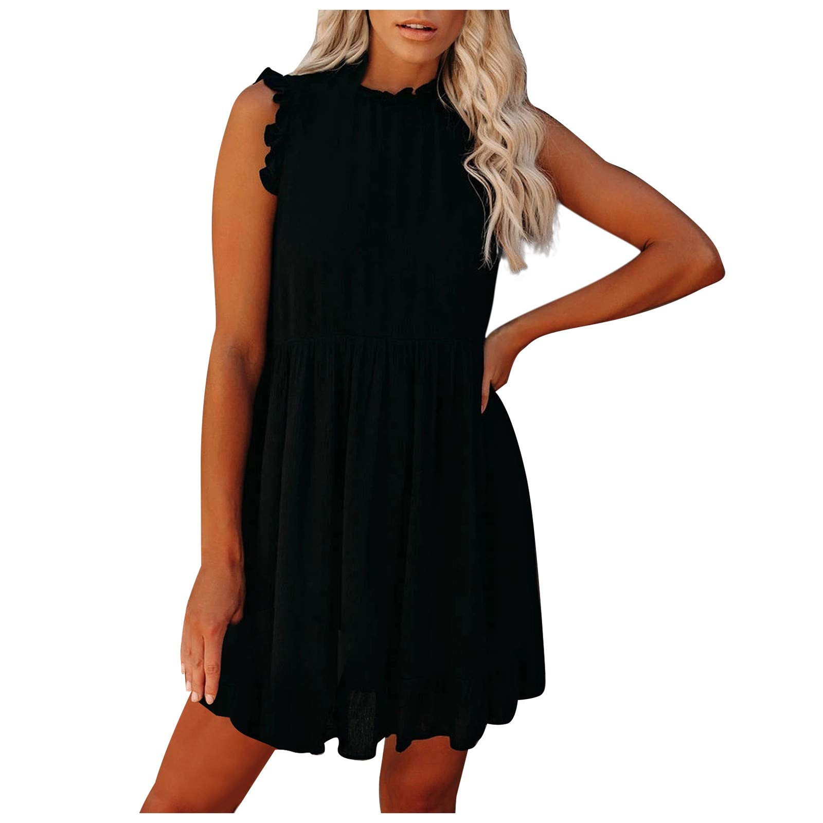 Women's Boho Tie Dye Maxi Dress 2023 - Sexy Ruffle Summer Dress for Women | Beach, Vacation & Casual Wear
