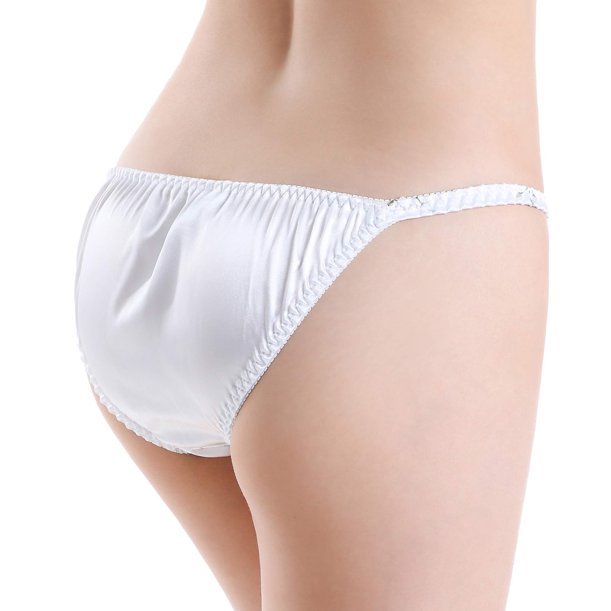 Satini Women's Tanga Bikini Briefs - Satin Panties for Women - Comfortable & Sexy Underwear for Beach, Sleepwear & Lingerie