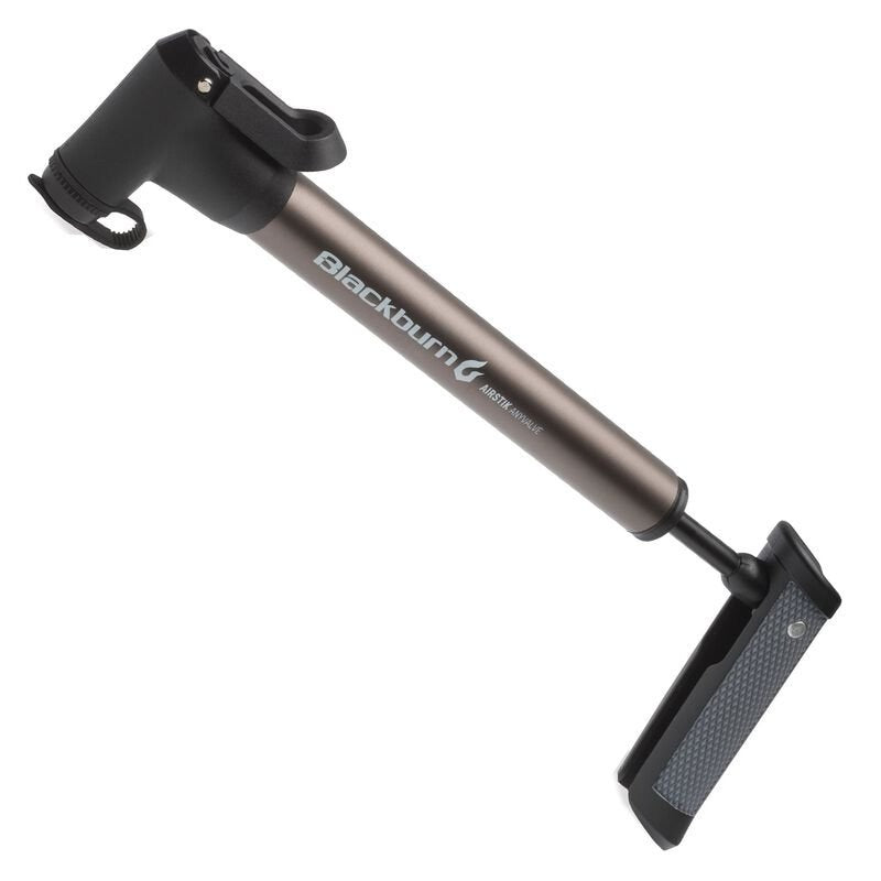 Blackburn Airstik AnyValve Mini Bike Pump - Portable Bicycle Tire Inflator for Road & Mountain Bikes - Perfect for Cycling, Commuting & Emergency Repairs