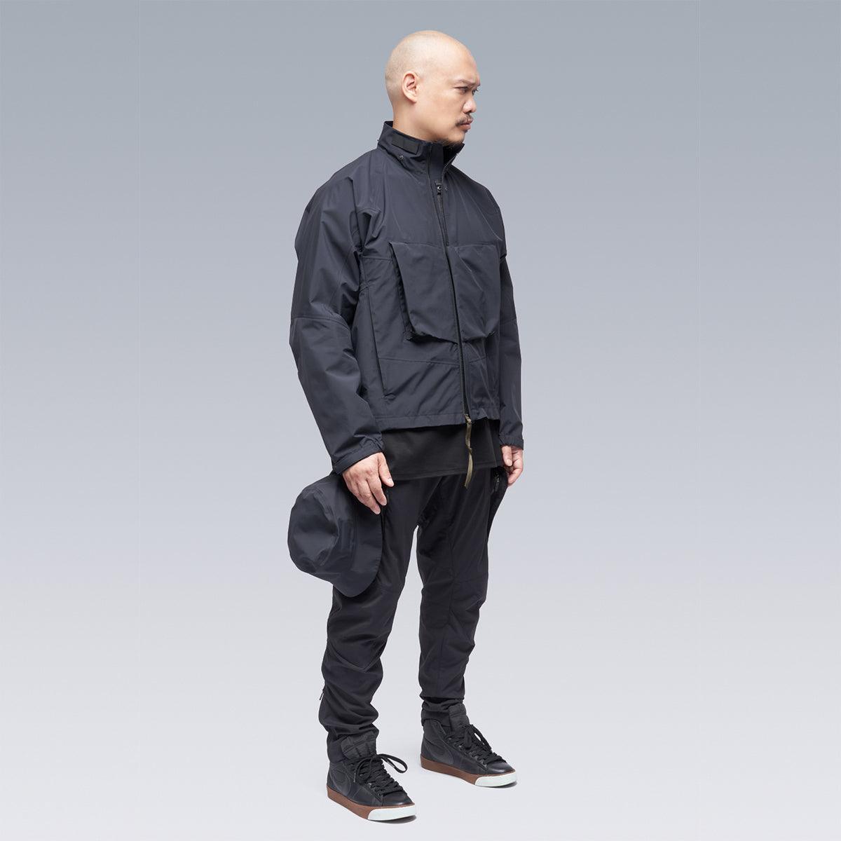 ACRONYM J96-GT Black Waterproof Windproof Jacket - High-Performance Streetwear for Urban Commuting & Outdoor Adventures