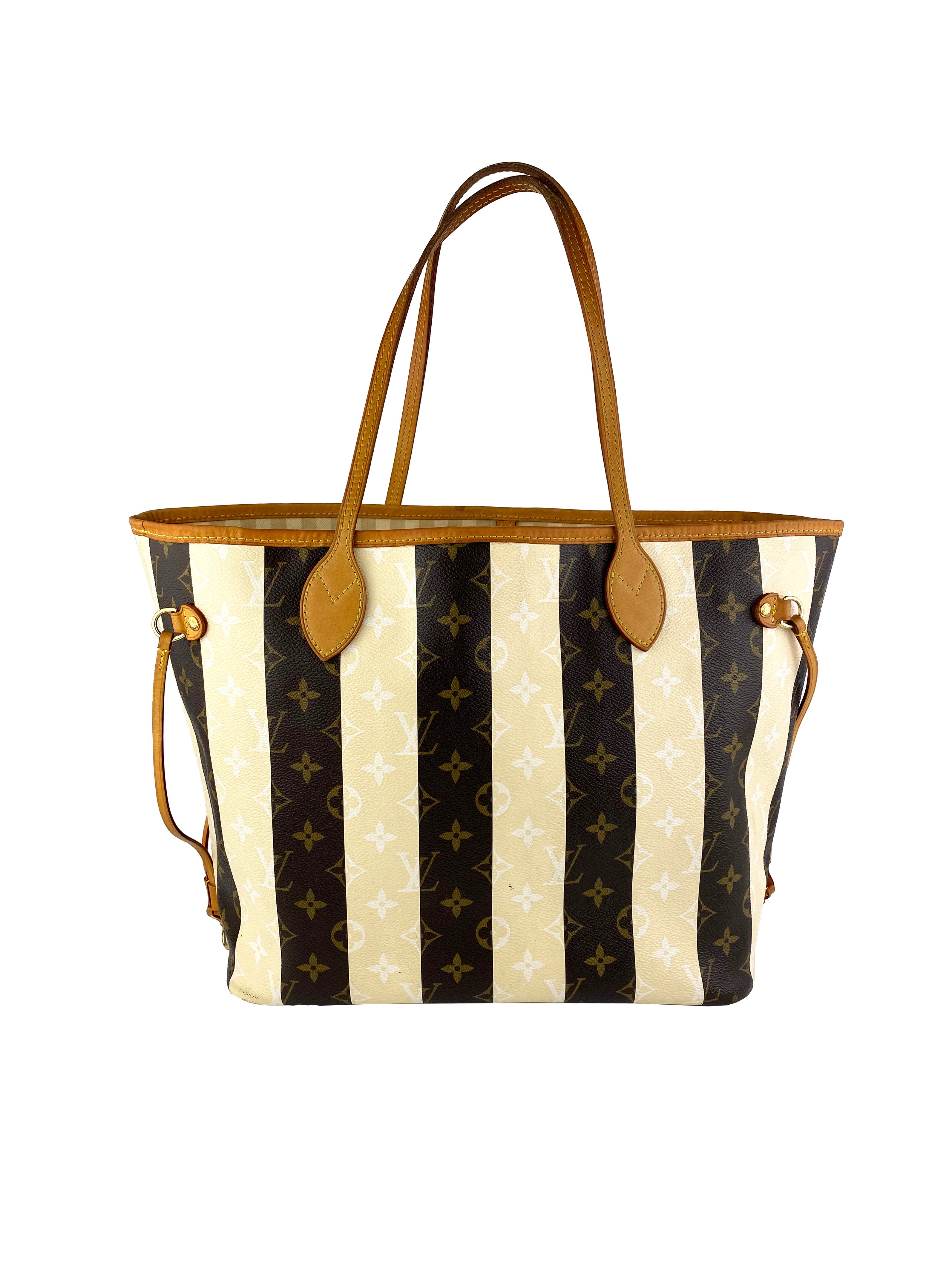 Authentic Louis Vuitton Monogram Rayures Neverfull GM Tote Bag - Limited Edition Luxury Handbag for Women, Perfect for Travel, Work & Shopping