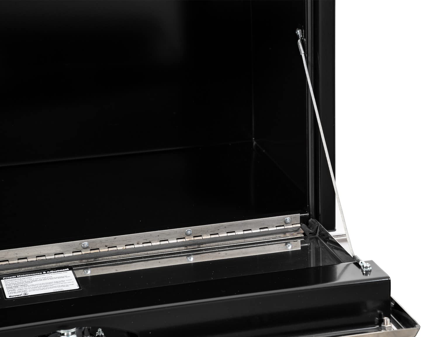 Buyers Products 1702703 Black Steel Underbody Truck Tool Box - 18x18x30 Inch, Stainless Steel Door, Made in USA - Heavy Duty Storage Organizer for Work Trucks, Vans & Pickups | Perfect for Construction, Landscaping & Roadside Assistance