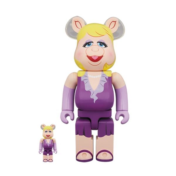 Disney Bearbrick The Muppets Miss Piggy 100% & 400% Collectible Figure Set - Perfect for Anime Fans, Toy Collectors, and Home Decor Display