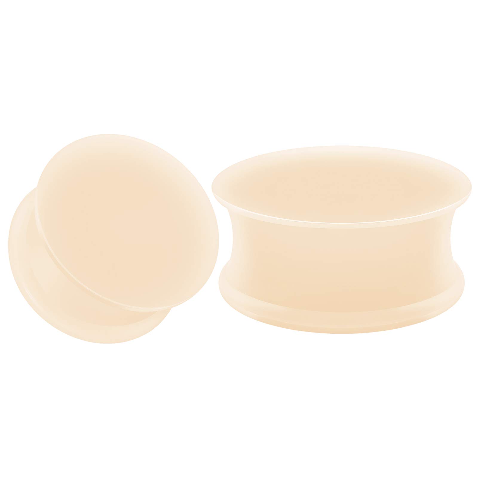 Premium Skin Silicone Double Flared Saddle Ear Plugs - Thin Gauge Stretcher Jewelry for Ear Lobe Piercing & Flesh Tunnels | Perfect for Daily Wear, Stretching, and Alternative Fashion