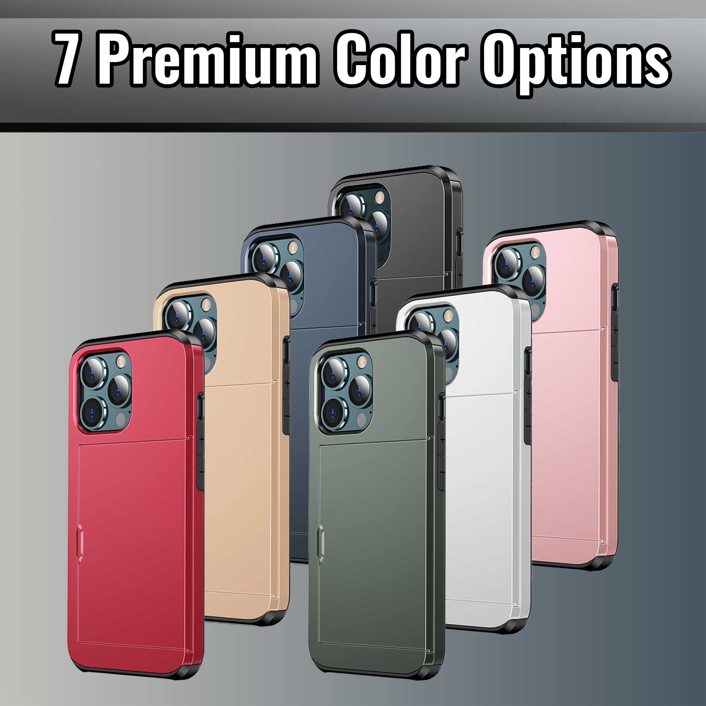 Durable Shockproof iPhone 13 Mini Wallet Case with Credit Card Holder - Slim Protective Phone Cover for Women & Men | Perfect for Travel, Shopping & Everyday Use (Pink)