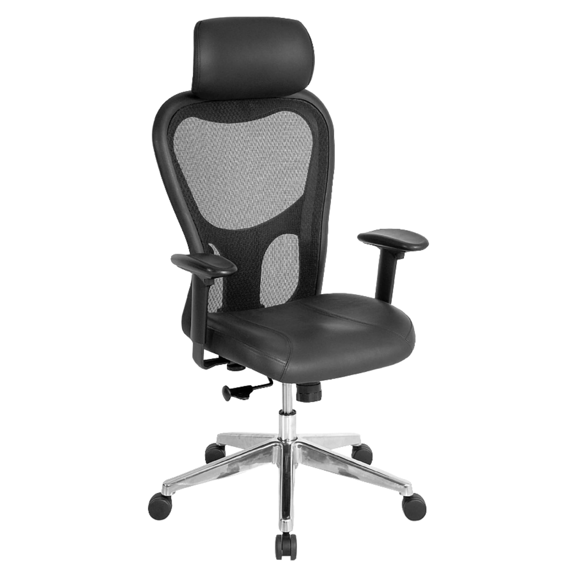 Lorell High Back Executive Chair - Ergonomic Office Chair with Adjustable Height & Lumbar Support - Perfect for Home Office, Conference Rooms & Corporate Workspaces