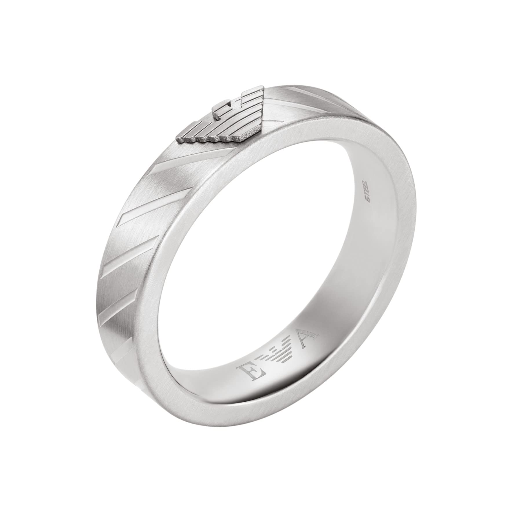 Emporio Armani Men's Stainless Steel Ring - Elegant & Durable Wedding Band, Promise Ring or Fashion Accessory for Everyday Wear