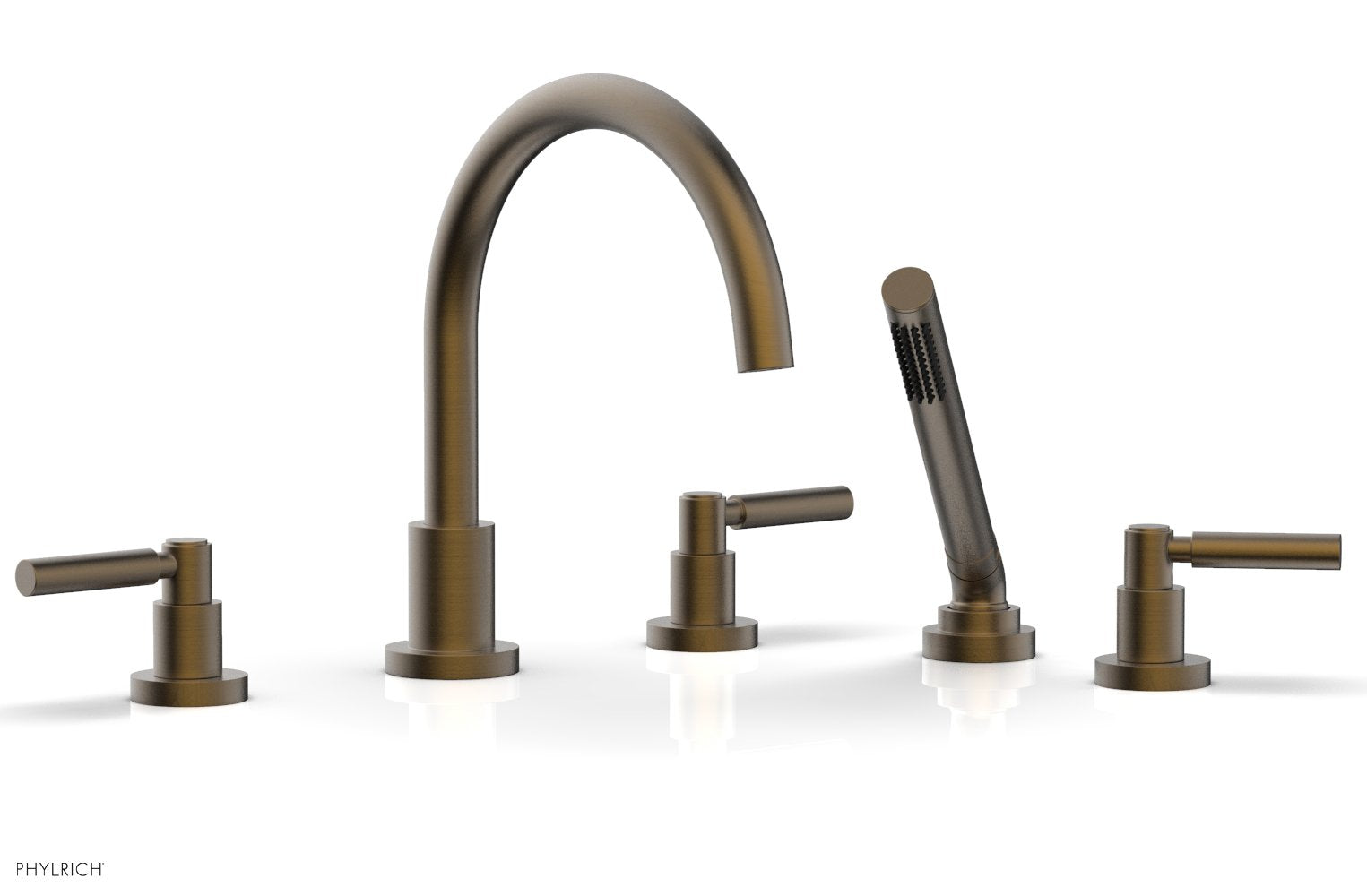 Premium Deck Tub Set with Hand Shower & Lever Handles D2130C1 - Perfect for Outdoor Showers, Poolside Bathing, and Garden Relaxation