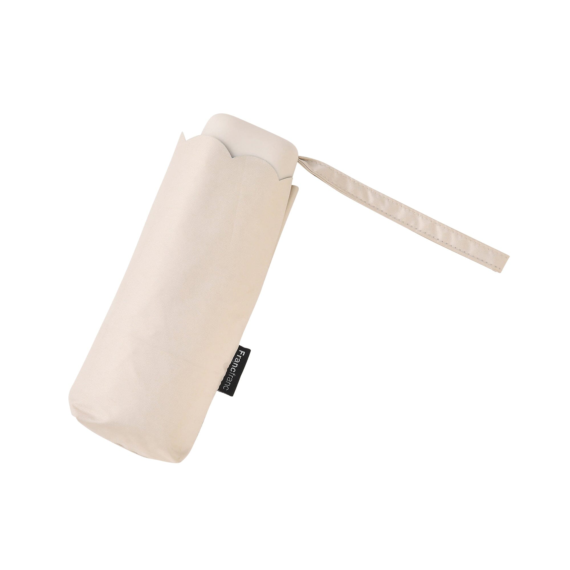 Compact Mini Parasol 47cm Light Beige - UV Protection & Waterproof for Sunny & Rainy Days - Perfect for Beach, Picnics, and Outdoor Events