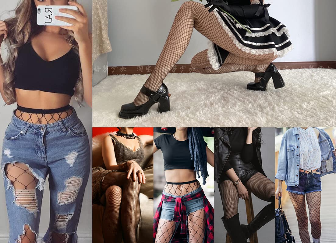 Sexy Fishnet Pantyhose for Women - Hollow Mesh Stockings, Fashionable Net Tights, Thin & Comfortable Socks - Perfect for Cosplay, Night Out, and Lingerie Styling