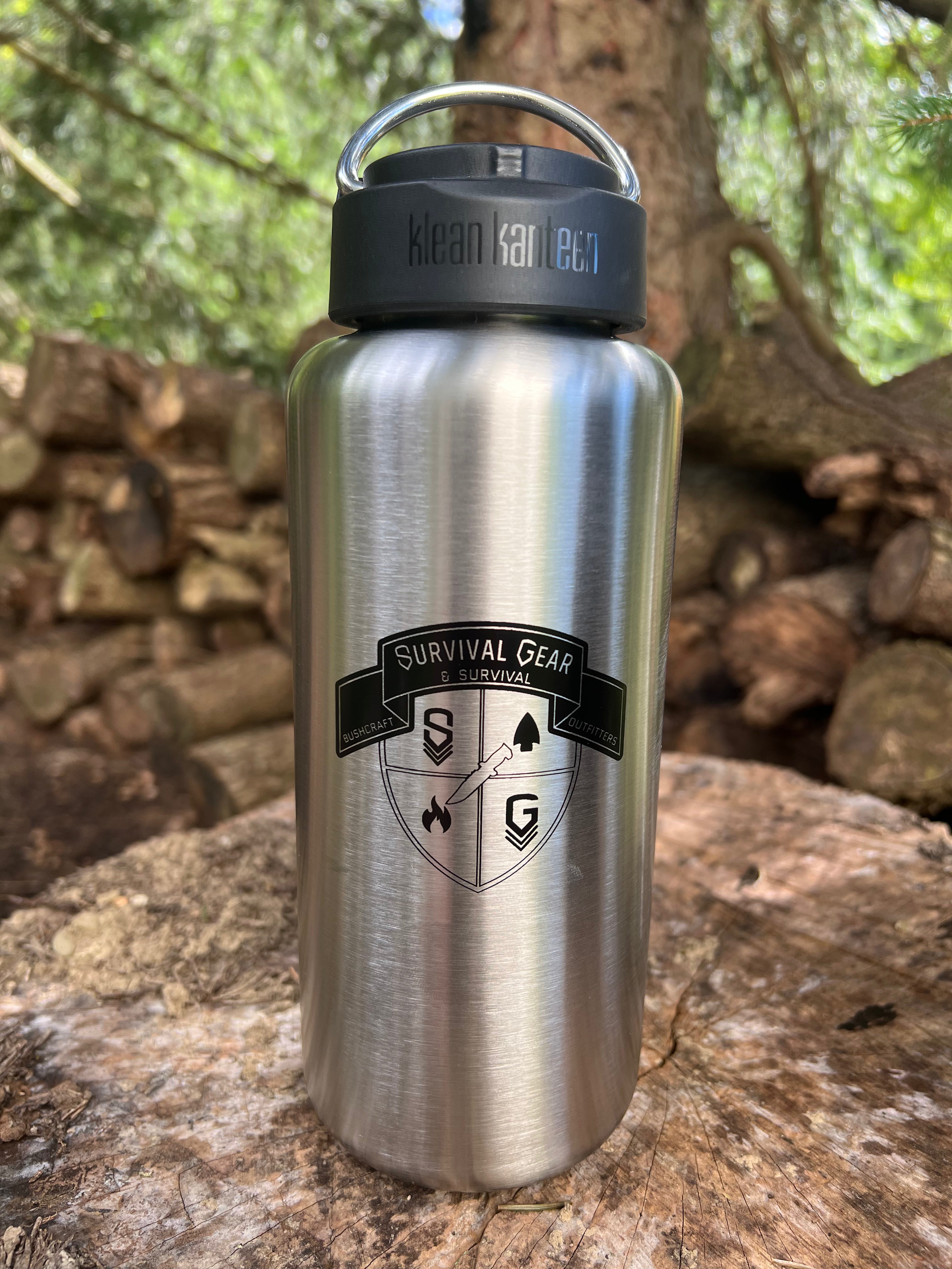 Klean Kanteen 40oz Wide Mouth Stainless Steel Water Bottle - BPA Free, Vacuum Insulated for Hot & Cold Drinks - Perfect for Hiking, Camping, Gym and Outdoor Activities