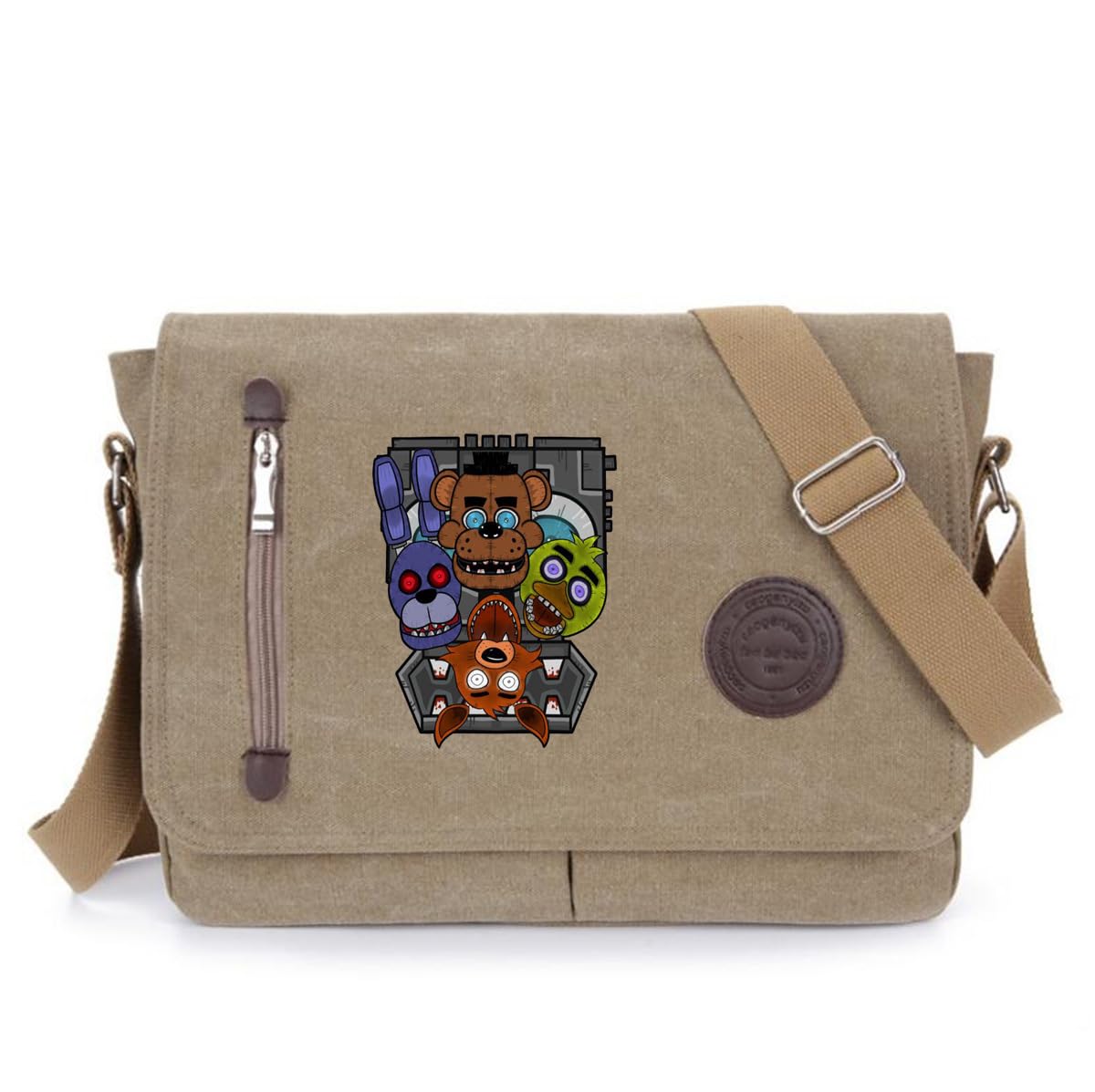 Five Nights at Freddy's Anime Shoulder Bag - Vintage Crossbody Messenger Satchel for Cosplay & Casual Use | Perfect for Conventions, School & Daily Outfits